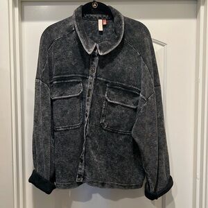 Pilcro Black and Gray Women's Top